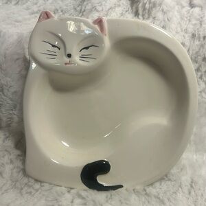 Pier 1 Cat Trinket Candy Dish Kitty Kitten Vintage